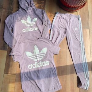 Adidas girls matching set 10/12